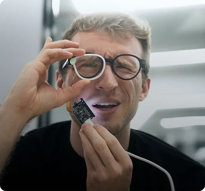 Mentra smart glasses prototype work