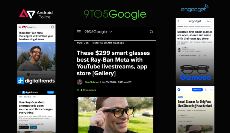 Đợt 1 đã bán hết: Mentra Live xuất hiện trên Engadget, Gizmodo và NY Post